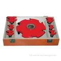 Custom Router Bit Sets With Red Painted For Cutting Natural Wood, Mdf, Hdf